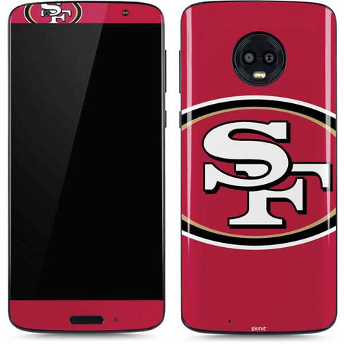 NFL San Francisco 49ers Large Logo Moto G6 Skin