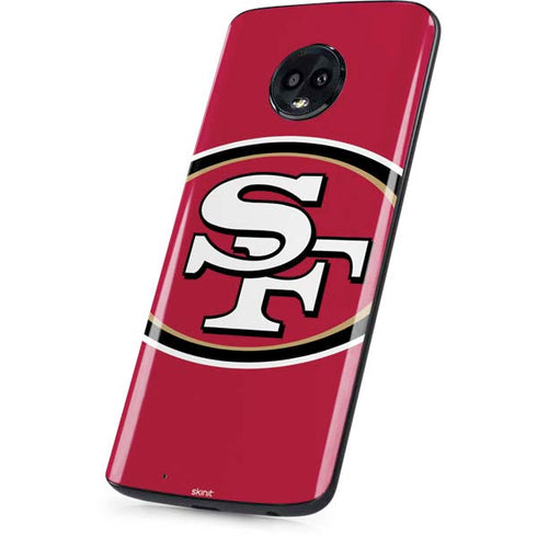 NFL San Francisco 49ers Large Logo Moto G6 Skin