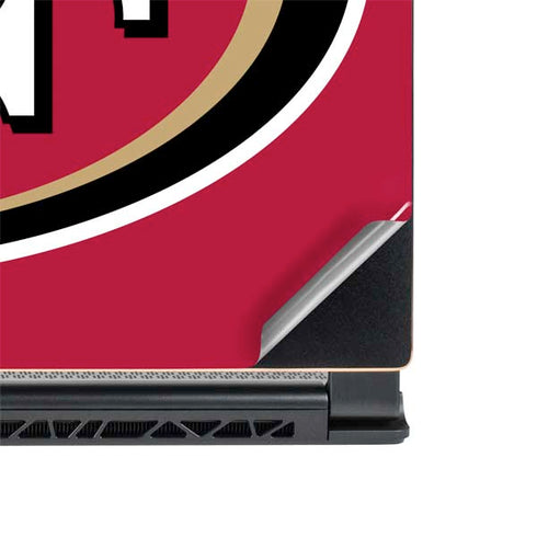 NFL San Francisco 49ers Large Logo MSI GS65 Stealth Laptop Skin