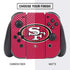 NFL San Francisco 49ers Large Logo Nintendo Switch Bundle Skin