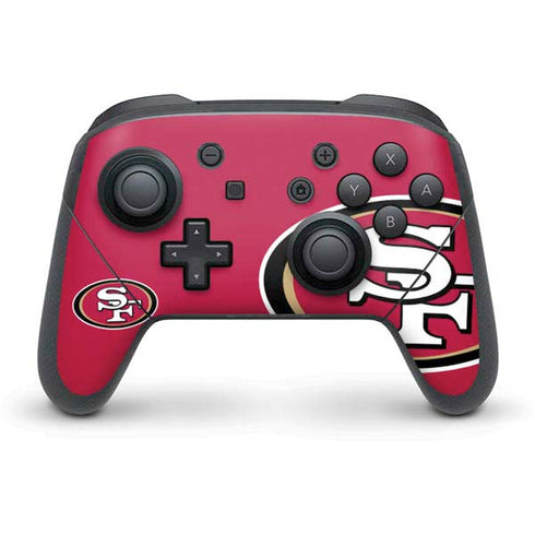 NFL San Francisco 49ers Large Logo Nintendo Switch Pro Controller Skin