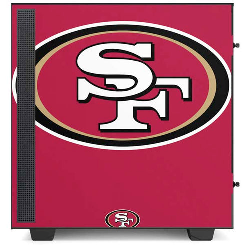 NFL San Francisco 49ers Large Logo NZXT H510 Compact ATX Mid-Tower Case Skin
