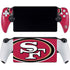 NFL San Francisco 49ers Large Logo PlayStation Portal Remote Player Skin