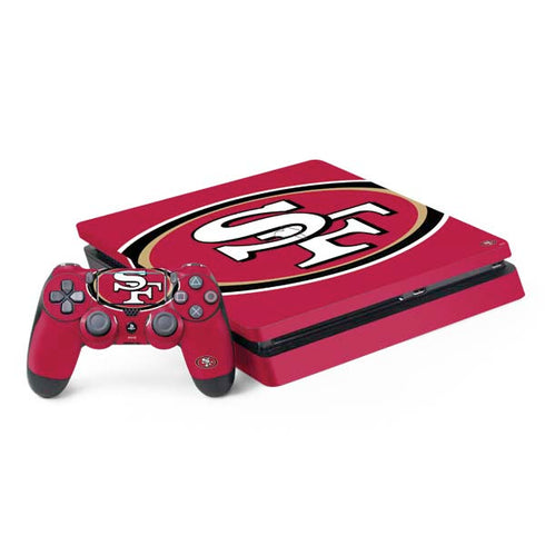 NFL San Francisco 49ers Large Logo PS4 Slim Bundle Skin