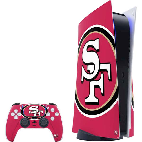 NFL San Francisco 49ers Large Logo PS5 Bundle Skin