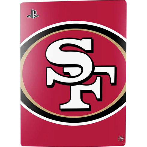 NFL San Francisco 49ers Large Logo PS5 Digital Edition Console Skin