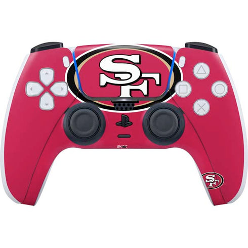 NFL San Francisco 49ers Large Logo PS5 Controller Skin