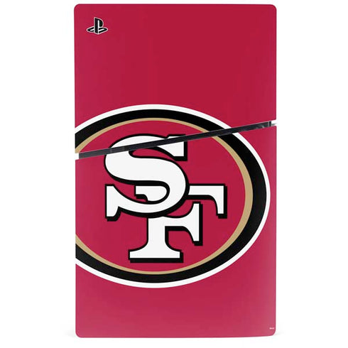 NFL San Francisco 49ers Large Logo PS5 Slim Disk Bundle Skin