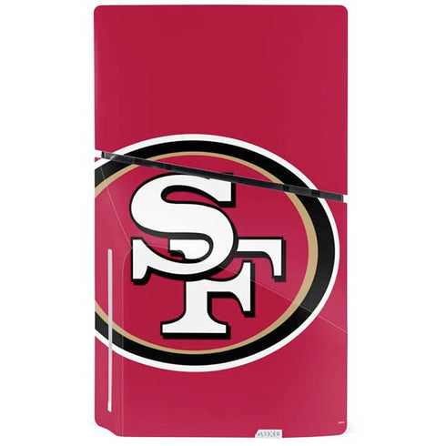 NFL San Francisco 49ers Large Logo PS5 Slim Disk Console Skin