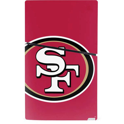 NFL San Francisco 49ers Large Logo PS5 Slim Digital Edition Bundle Skin