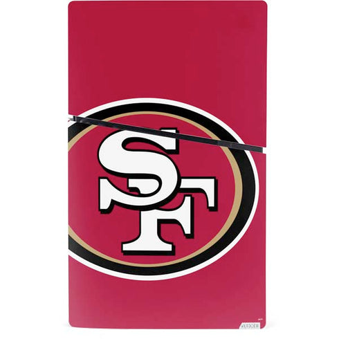 NFL San Francisco 49ers Large Logo PS5 Slim Digital Edition Console Skin