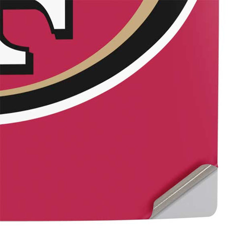 NFL San Francisco 49ers Large Logo PS5 Slim Digital Edition Console Skin