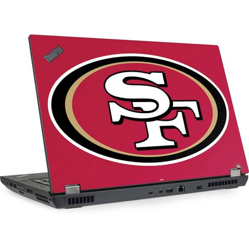 NFL San Francisco 49ers Large Logo Lenovo ThinkPad Skin