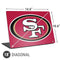 NFL San Francisco 49ers Large Logo Universal Laptop 18in (14.6 x 10.6in) Skin