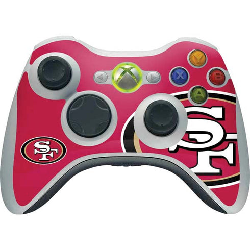 NFL San Francisco 49ers Large Logo Xbox 360 Wireless Controller Skin