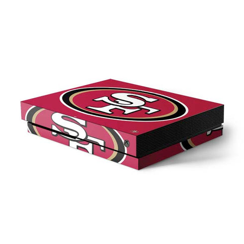 NFL San Francisco 49ers Large Logo Xbox One X Console Skin