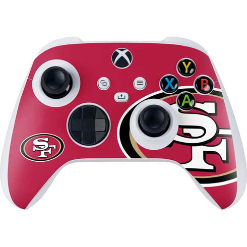 NFL San Francisco 49ers Large Logo Xbox Series S Controller Skin