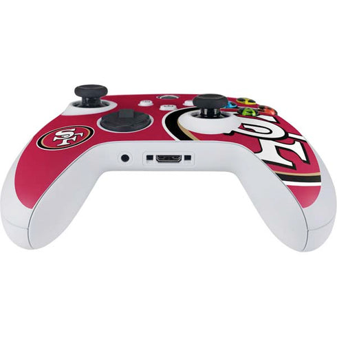 NFL San Francisco 49ers Large Logo Xbox Series S Controller Skin