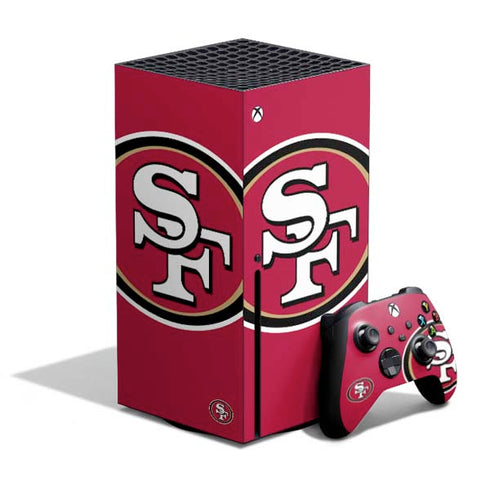 NFL San Francisco 49ers Large Logo Xbox Series X Bundle Skin
