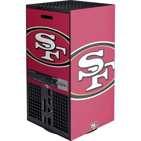 NFL San Francisco 49ers Large Logo Xbox Series X Console Skin