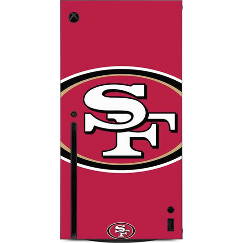 NFL San Francisco 49ers Large Logo Xbox Series X Console Skin