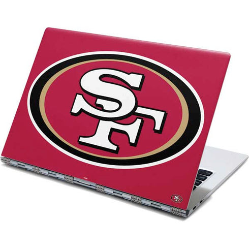 NFL San Francisco 49ers Large Logo Yoga 910 2-in-1 14in Touch-Screen Skin