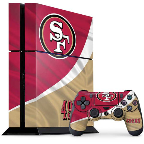NFL San Francisco 49ers PS4 Console and Controller Bundle Skin