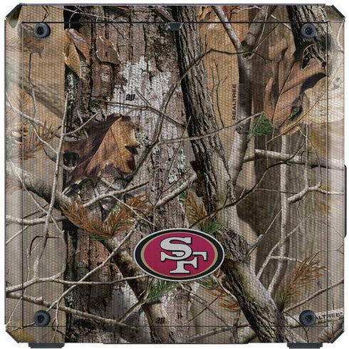 NFL San Francisco 49ers Realtree AP Camo Cooler Master MasterBox Q300L Mini Tower Skin