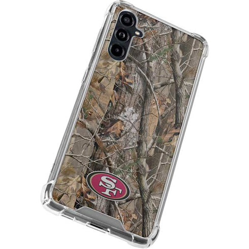 NFL San Francisco 49ers Realtree AP Camo Galaxy A54 5G Clear Case