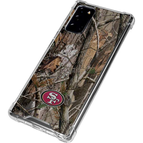 NFL San Francisco 49ers Realtree AP Camo Galaxy Note20 5G Clear Case