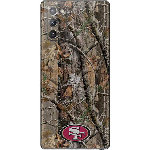 NFL San Francisco 49ers Realtree AP Camo Galaxy Note20 5G Skin