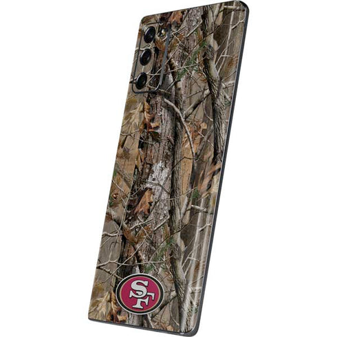 NFL San Francisco 49ers Realtree AP Camo Galaxy Note20 5G Skin