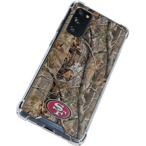 NFL San Francisco 49ers Realtree AP Camo Galaxy S20 FE Clear Case