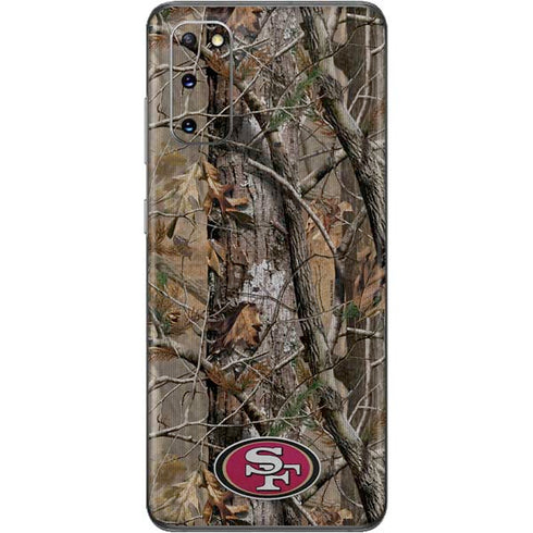NFL San Francisco 49ers Realtree AP Camo Galaxy S20 Skin