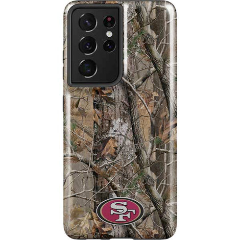 NFL San Francisco 49ers Realtree AP Camo Galaxy S21 Ultra 5G Pro Case