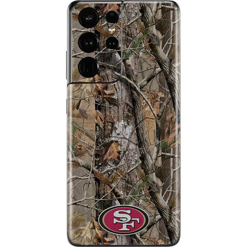 NFL San Francisco 49ers Realtree AP Camo Galaxy S21 Ultra 5G Skin