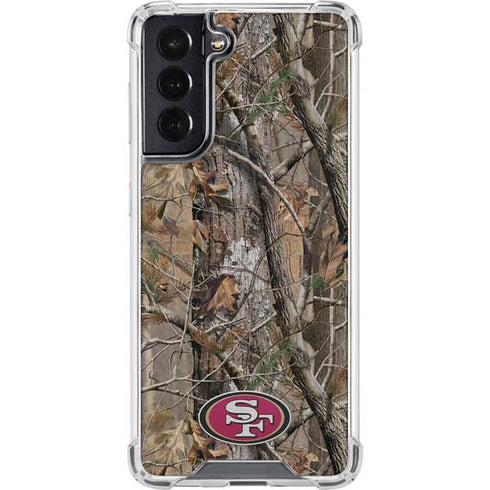 NFL San Francisco 49ers Realtree AP Camo Galaxy S22 Clear Case