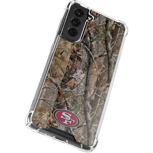 NFL San Francisco 49ers Realtree AP Camo Galaxy S22 Plus Clear Case