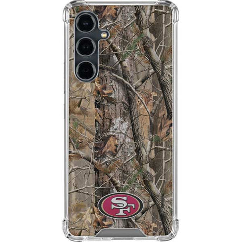 NFL San Francisco 49ers Realtree AP Camo Galaxy S23 FE Clear Case