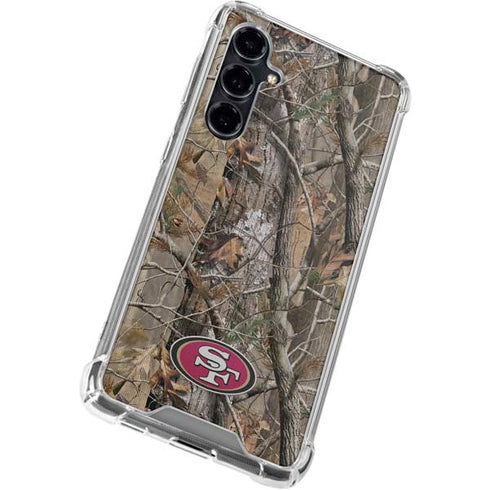 NFL San Francisco 49ers Realtree AP Camo Galaxy S23 FE Clear Case
