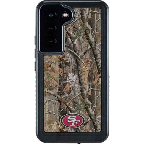 NFL San Francisco 49ers Realtree AP Camo Galaxy S23 Waterproof Case