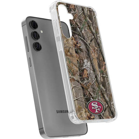 NFL San Francisco 49ers Realtree AP Camo Galaxy S24 Plus Clear Case