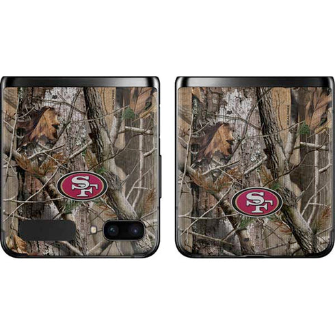 NFL San Francisco 49ers Realtree AP Camo Galaxy Z Flip Skin