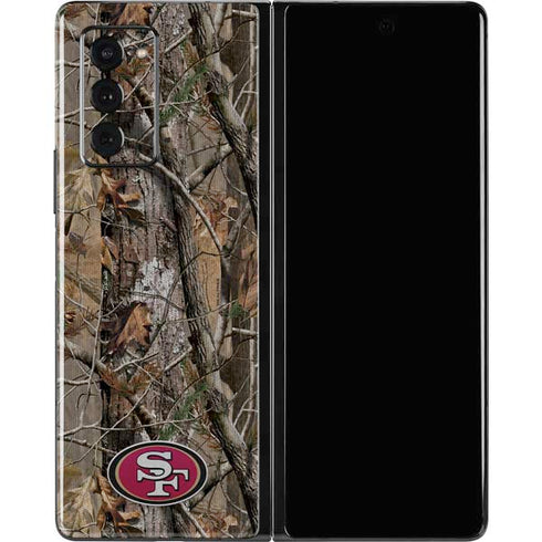 NFL San Francisco 49ers Realtree AP Camo Galaxy Z Fold2 5G Skin