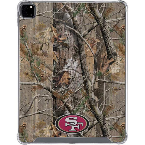 NFL San Francisco 49ers Realtree AP Camo iPad Pro 12.9in (2020) Clear Case