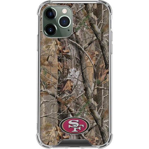 NFL San Francisco 49ers Realtree AP Camo iPhone 11 Pro Max Clear Case