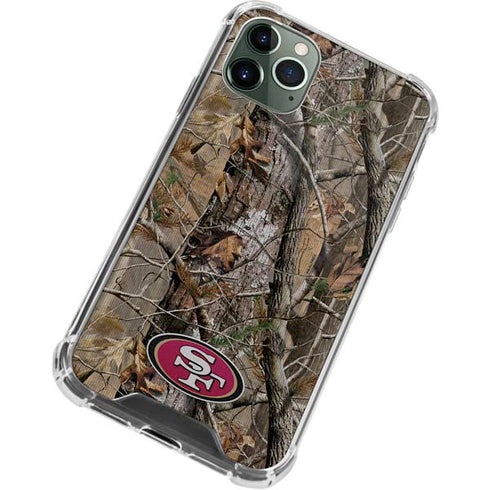 NFL San Francisco 49ers Realtree AP Camo iPhone 11 Pro Max Clear Case