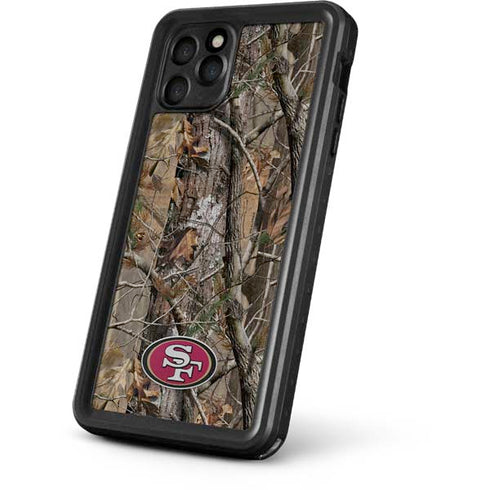 NFL San Francisco 49ers Realtree AP Camo iPhone 11 Pro Max Waterproof Case