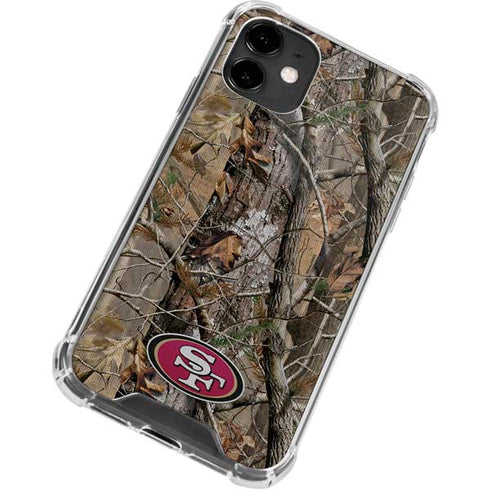 NFL San Francisco 49ers Realtree AP Camo iPhone 12 Clear Case