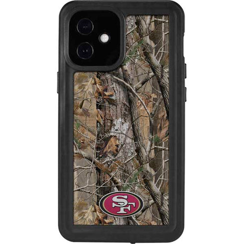 NFL San Francisco 49ers Realtree AP Camo iPhone 12 Mini Waterproof Case